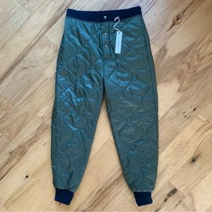 Imogene and Willie Quilted Liner Pants Jogger Alpha Industries SAMPLE size s